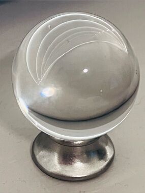 Silver and crystal lamp finial gently used